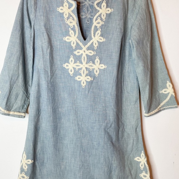 Lucky Brand Chambray Embroidered Tunic - Picture 4 of 7